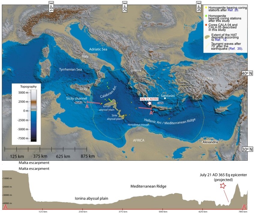 Antico tsunami Mediterraneo